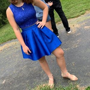 Teeze Me Royal Blue Junior Formal 2 pc. Dress size 1